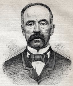 Portrét Charlese Moorea (1820-1905), britského botanika skotského původu. Rytina v „“Le Petit Parisien““ 1893. od Anonymous Anonymous