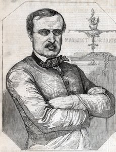 Portrét Francois-Desire Froment-Meurice (Francois Desire Froment Meurice) (1802-1855) Francouzská zlatá rybka. Rytina z roku 1855. Soukromá sbírka. od Anonymous Anonymous