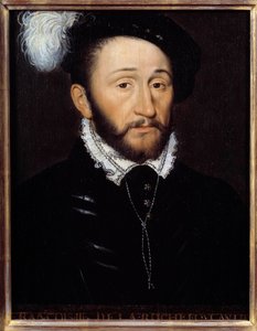 Portrét Francoise III. de la Rochefoucaulda, guvernéra Champagne († 1572) Anonymní obraz. 16. století. Slunce 0,33x0,23 m od Anonymous Anonymous