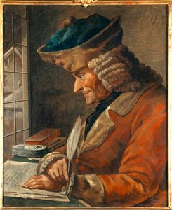 Portrét Francoise Marie Arouet Voltaire (1694-1778) v jeho pracovním kabinetu Malba 18. století. Ztlumit. 0,43 x 0,35 m Paříž, muzeum Carnavalet - Portrét Francoise Marie Arouet Voltaire (1694-1778) v jeho pracovně. Malba 18. centra. 0,43 x 0,35 m od Anonymous Anonymous
