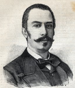 Portrét Giovanniho Giolittiho (1842-1928) italský politik, předseda Rady ministrů. Gravírování „“Le Petro Parisien““ od Anonymous Anonymous