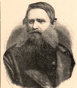 Portrét Henriho Depelchina (1822-1900), jezuitského misionáře, prvního představeného misie Upper Zambeze (Upper Zambeze) v Africe. Rytina v „Katolické misie v XIX. století“ od Louis-Eugene (Louis Eugene) Louveta. soukromá sbírka. od Anonymous Anonymous