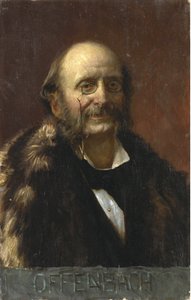 Portrét Jacquese Offenbacha (1819-1880) - Anonymní - Olej na plátně - Soukromá sbírka od Anonymous Anonymous