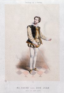 Portrét Jean Baptiste Faure jako Don Giovanni (1866) od Anonymous Anonymous