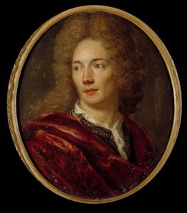 Portrét Jean de La Bruyere (1645-1696) moralista francais Malba na anonymní mědi. 17. století. od Anonymous Anonymous