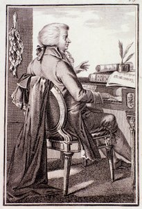 Portrét Johanna Leopolda Mozarta (rytina) od Anonymous Anonymous