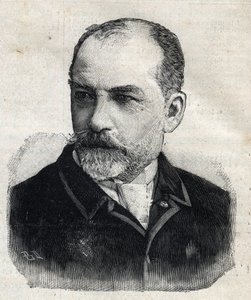 Portrét Leona Bonnata (1833-1922), francouzského malíře v té době prezidenta Societe des Artistes Français. Rytina „“Le Peute Parisien““ od Anonymous Anonymous