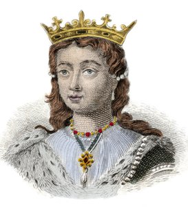 Portrét Margarity z Anjou, anglické královny (1429-1482) Rytina 19. století. milánský od Anonymous Anonymous