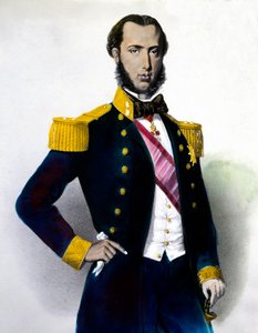 Portrét Maxmiliána I. (Ferdinand Maxmilián Josef, císařský a arcivévoda rakouský, královský princ uherský a bohémský), císaře Mexika (1832-1867) Rytina 19. století. Soukromá sbírka od Anonymous Anonymous