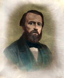 Portrét Pierra Larousse (1817-1875) gramatika et lexicographe (slovní zásoba) francais Rytina 19. století Soukromá sbírka od Anonymous Anonymous
