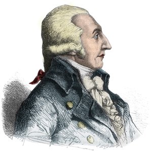 Portrét Pierra Rogera Ducose (1747-1816), francouzského politika - rytina v „Histoire des Girondins““ od Alphonse de Lamartine (1790-1869) 1865-1866 - soukromá sbírka od Anonymous Anonymous