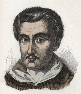 Portrét Tommaso Campanella (1568-1639), dominikánský mnich a filozof. Rytina. Soukromá sbírka od Anonymous Anonymous