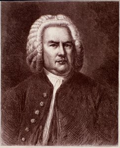 Portrét německého skladatele Johanna Sebastiana Bacha (rytina. 19. století) od Anonymous Anonymous
