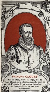 Portrét francouzského malíře Francoise Cloueta (1510-1572) Rytina z roku 1914. od Anonymous Anonymous