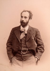 Portrét umělce Isaaca Ilitche (Isaaka Iljiče) Levitana (1861-1900). Foto albuminu od Anonymous Anonymous