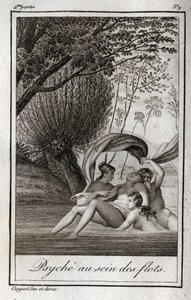 Psychika ve vlnách. Rytina z roku 1819 v „Lettres a Emilie sur la mythologie“ od Charlese Alberta Demoustiera (1760-1801). Soukromá sbírka. od Anonymous Anonymous