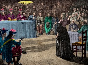 Královna Marie Antoinetta před revolučním soudem 4. října od Anonymous Anonymous