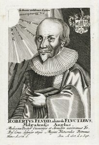 Robert Fludd (1574-1637) (Robertus de Waves), Anonym. Lept, rozměr: 15,5x10,2 od Anonymous Anonymous