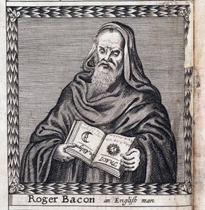 Roger Bacon (1214-1294), přezdívaný Doctor Mirabilis (Doktor obdivuhodný) - Anonymní dílo, rytina od Anonymous Anonymous