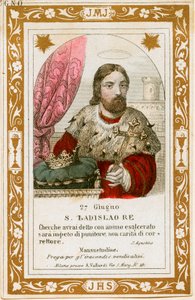 Svatý Ladislav I. Maďarský (rytina od Anonymous Anonymous
