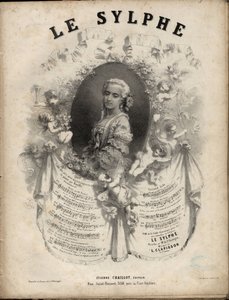 Noty pro „Le Sylphe““ opera-comique o 2 jednáních, texty M. de Saint-Georges, hudba M. Louis Clapisson 1808-1866 Soukromá sbírka. od Anonymous Anonymous
