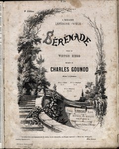 Noty k poezii “” SERENADE”” od Victora HUGO, hudba od Charlese Gounoda. od Anonymous Anonymous