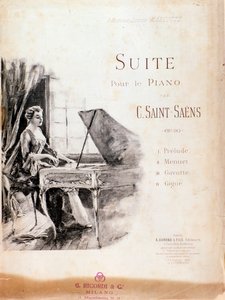 Noty Suity pro klavír (Opus 90) od Camille Saint-Saens od Anonymous Anonymous