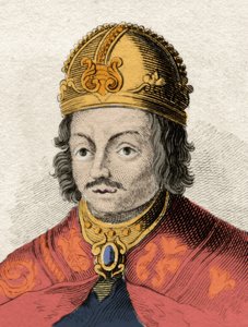 Kastilský král Alfonso X. moudrý (Alfonso X el Sabio) (1221-1284) Rytina 19. století. milánský od Anonymous Anonymous