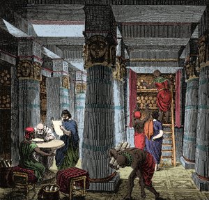 Alexandrijská knihovna - Pohled na interiér Alexandrijské knihovny v Egyptě. od Anonymous Anonymous