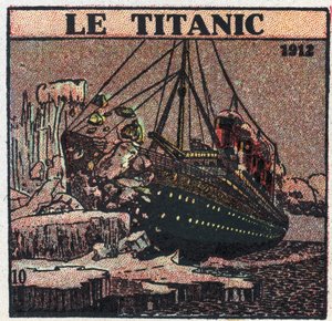 T.S.F.: potopení Titaniku v roce 1912. Z lodního T.S.F. byly odeslány zprávy o nouzi. příspěvek po spojení s ledovcem. Anonymní ilustrace z roku 1925. Soukromá sbírka. od Anonymous Anonymous