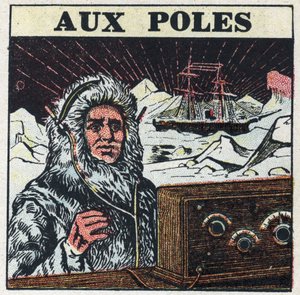 Společnost T.S.F. používané v pólech. Anonymní ilustrace z roku 1925. Soukromá sbírka. od Anonymous Anonymous