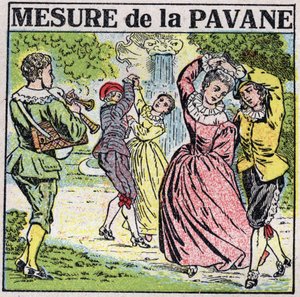 Umění zvuků: měření pavane (tanec). Anonymní ilustrace z roku 1925. Soukromá sbírka. od Anonymous Anonymous