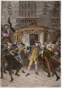 Útok Damiens (leden 1757) - (Robert-Francois Damier od Anonymous Anonymous