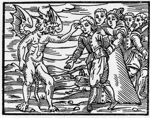 Otisk ďáblova drápu - “” Compendium Maleficarum””, pojednává o čarodějnicích, jejich zlu a jejich třídění Francesco Maria Guazzo nebo Guaccio nebo Guaccius (15?? -16??) 1608 Soukromá sbírka od Anonymous Anonymous