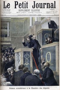 Skandální jednání Poslanecké sněmovny: Jean Jaures napaden Bernisem během debaty o Dreyfusově aféře od Anonymous Anonymous