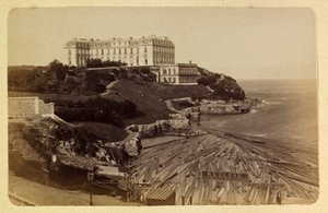 Město Marseille a jeho okolí kolem 1885-1890: Le chateau du Pharo, soukromá sbírka od Anonymous Anonymous