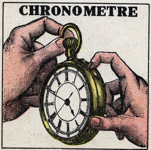Čas: chronometr. Anonymní ilustrace z roku 1925. Soukromá sbírka. od Anonymous Anonymous