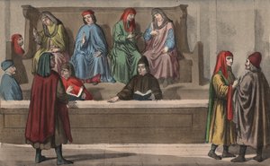 Obchodní tribunál, nebo obchodní tribunál – 15. století – Obchodní tribunál, Itálie od Anonymous Anonymous