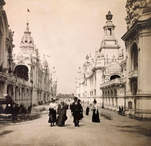 Univerzální výstava roku 1900 - Výstava Universelle de 1900 v Paříži: Esplanade des Invalides - soukromá sbírka od Anonymous Anonymous