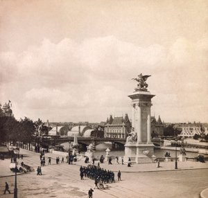 Univerzální výstava 1900 - Expozice Universelle de 1900 v Paříži: Pylone du pont Alexandre III - soukromá sbírka od Anonymous Anonymous