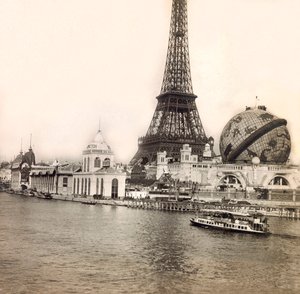 Světová výstava 1900 - Exposition Universelle de 1900 v Paříži: Nebeský glóbus a Eiffelova věž - soukromá sbírka od Anonymous Anonymous