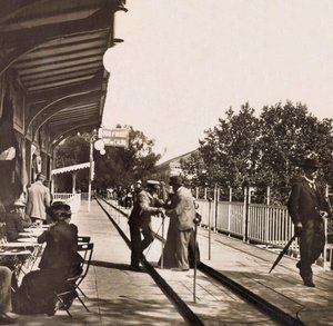 Univerzální výstava roku 1900 - Výstava Universelle de 1900 v Paříži: Zvlněný chodník - soukromá sbírka od Anonymous Anonymous