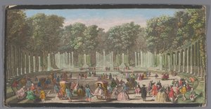 Pohled na Water Theatre Grove, Versailles od Anonymous Anonymous