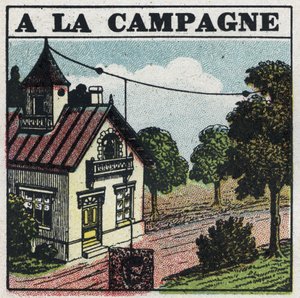 Bezdrátové telefonování: na venkově. Anonymní ilustrace z roku 1925. Soukromá sbírka. od Anonymous Anonymous