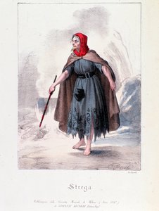 Postava čarodějnice v Macbeth, opera Giuseppe Verdi od Anonymous Anonymous