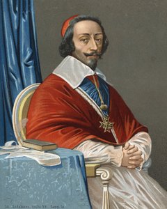 portrét Armanda Jeana Du Plessise, kardinála od Richelieu Prélata a francouzského státníka (Paříž od Anonymous Anonymous