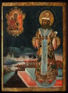 Saint Dimitry, metropolita Rostov, 1771 od Anonymous Russian icon painter