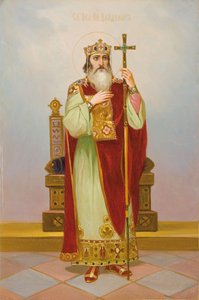 Svatý velkovévoda Vladimir Svjatoslavič, počátek 20. století od Anonymous Russian icon painter