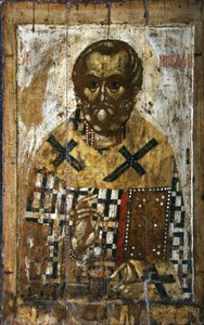 Svatý Mikuláš, 14. století od Anonymous Russian icon painter