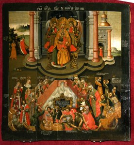 Theotokos Životodárné jaro, konec 17. století. od Anonymous Russian icon painter